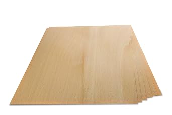 Placage de Bois de H tre V ritable - Paquet de 6 Feuilles - Format A4 environ 21 cm x 29 cm - Placage de Marqueterie, Mod lisme et R paration de Meubles
