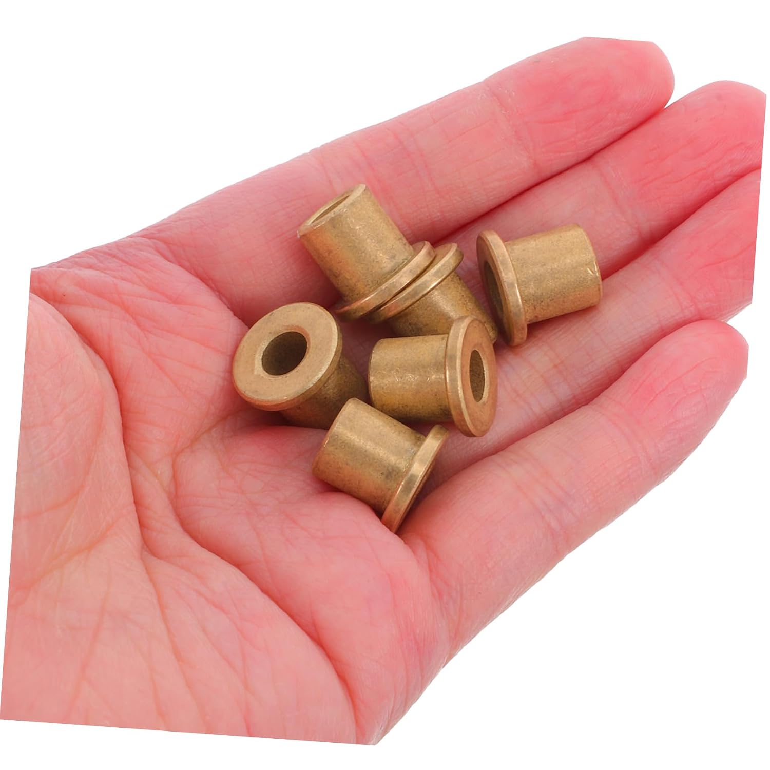 ABOOFAN Industrial Sleeve Bearings Kit 6pcs Flanged Wrapped Bushing for High Load Dustproof Heat Dissipation