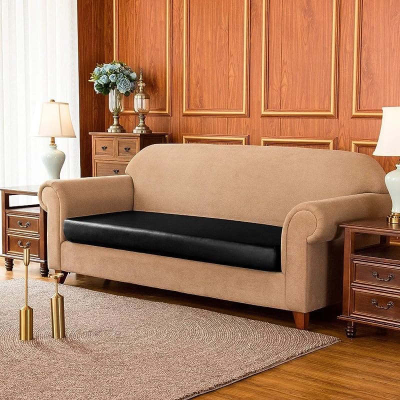 Image of Namdev Art's 3 Seater Sofa Foam Cushions Sofa Seat Meditation Cushion for Floor | Yoga Cushion, Meditation Accessory, Floor Cushions Molfino Fabric Cushion (Black)