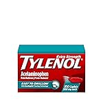 Tylenol Extra Strength Easy to Swallow Acetaminophen, Pain Reliever & Fever Reducer Coated Caplets for Adults with Gentleglide Technology, 500 mg Extra Strength Acetaminophen, 100 ct