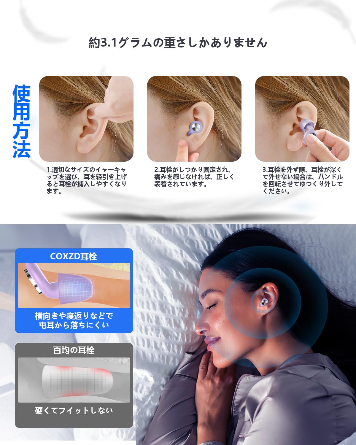 Amazon.co.jp: 耳栓 完全遮音 みみせん 【睡眠のプロ監修】Futuregirl