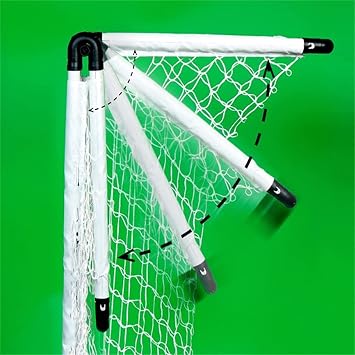 Football Training Equipment For Kids Folding Movable Portable Training Portable Soccer Goal Children's Football Goal 1021(Color:White;Size:90x60x60cm)