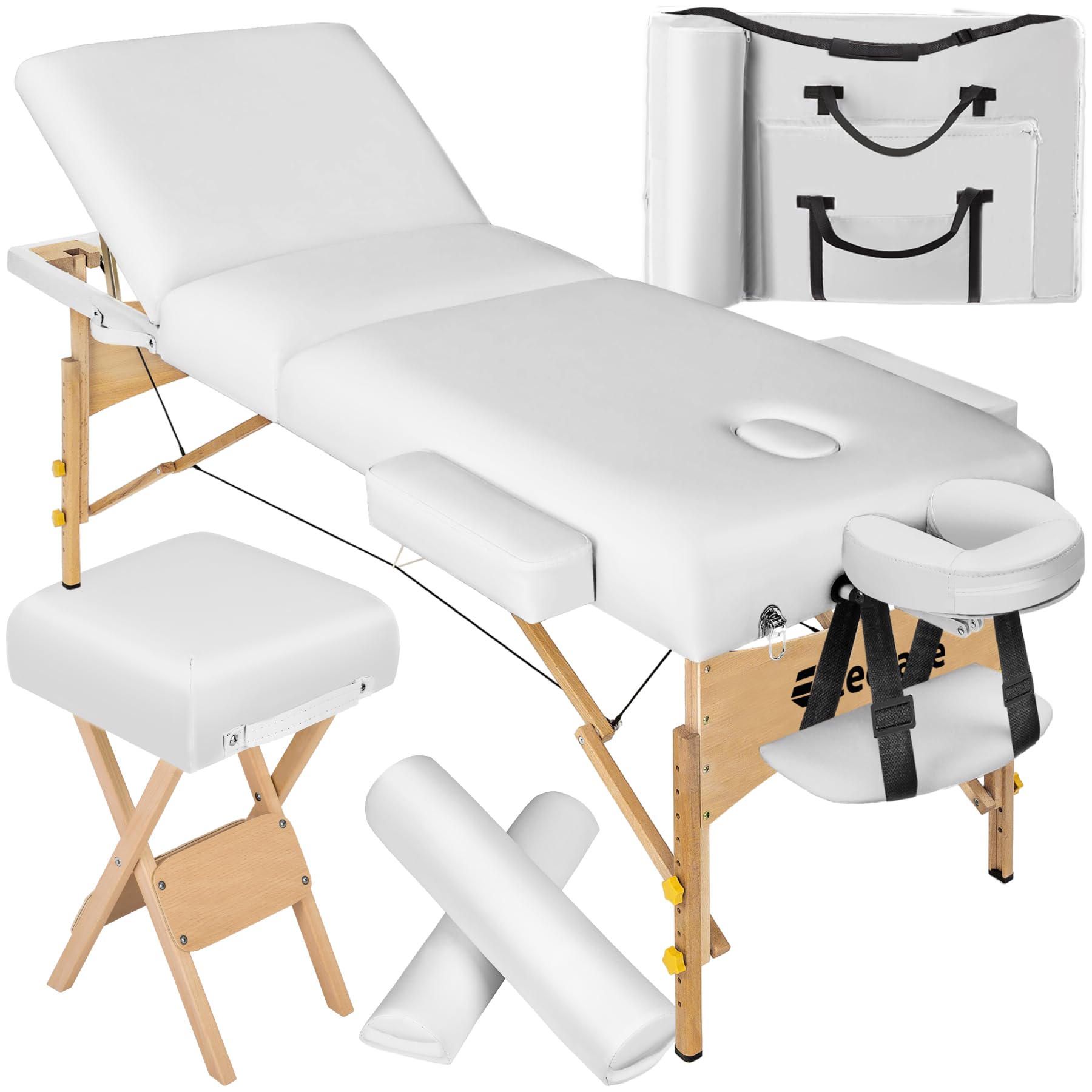 VEVOR Professionelle Massageliege 76,2 Cm Breit – Klappbar, Höhenverstellbar, Trägt Bis 340 Kg, Mit Kopfstütze & Tasche
