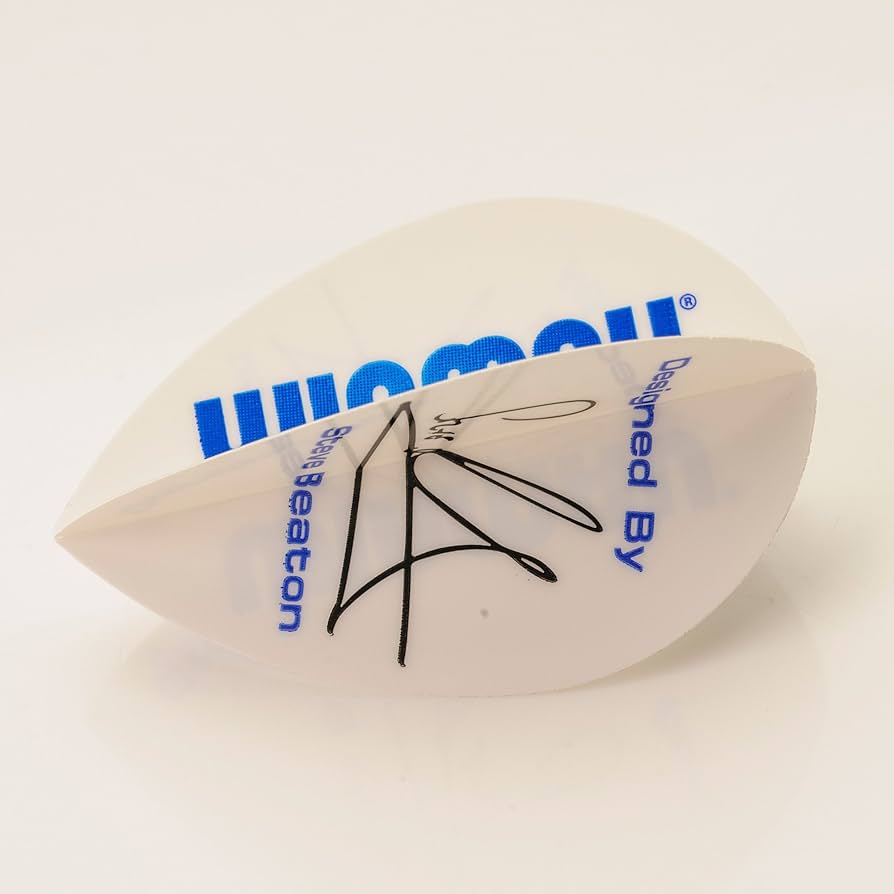 1 S WINMAU PEAR OVERSIZED STEVE BEATON WHITE DART FLIGHTS
