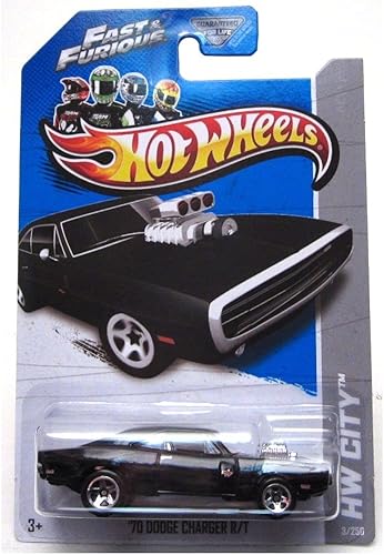 Hot Wheels 2013HW City Fast Furious apos70Dodge Charger RT 3250 Negro