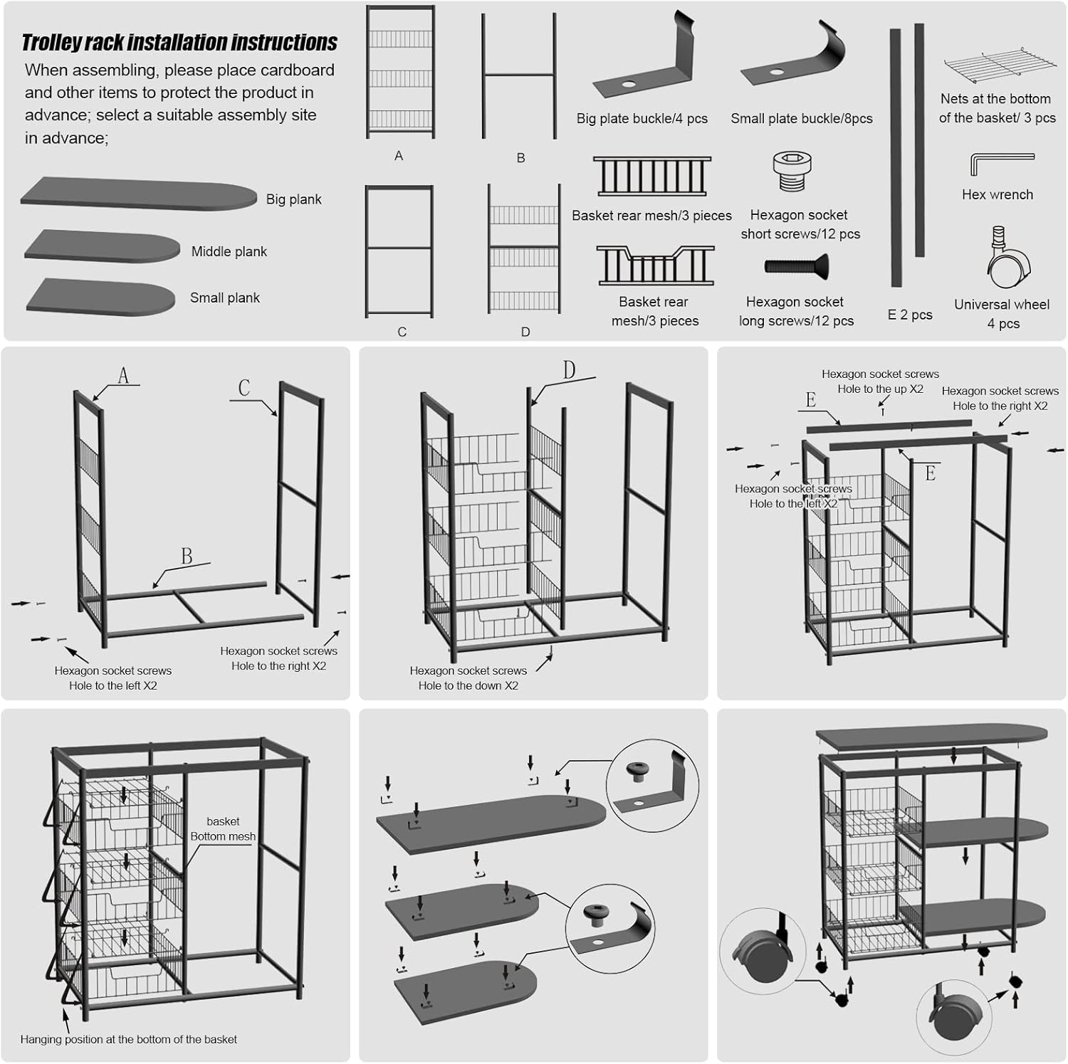 Buy Kitchen Storage Rack Kitchen Cart Bakers Racks for Kitchens with