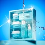 e.l.f. SKIN Holy Hydration! Mini kit de soins hydratants Hydrated Ever After, nettoyant, démaquillant, crème hydratante et crème pour les yeux pour une peau hydratée, tailles adaptées aux voyages