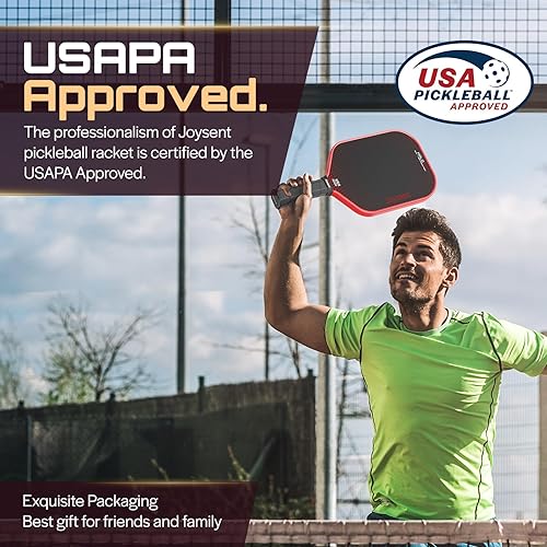 Miniatura 2 de Pala de pickleball de fibra de carbono cruda T700  Paletas de pickleball aprobadas por USAPA de 0.630 in con superficie texturizada para niveles de