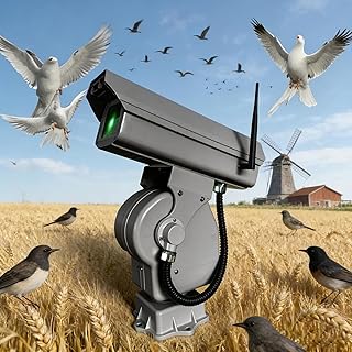 2026 Neues automatisches Laser-Vogelabwehrgerät, Vogelschreck mit Laser & App-Steuerung, wasserdicht, 360°-Drehung, Auto-Kreuzfahrt – Für Bauernhöfe, Windkraftanlagen & Umspannwerke