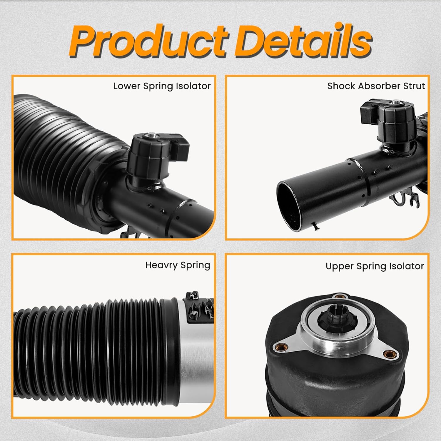 MILLISEC Front Left Shock Strut Assembly Compatible with 2019-2022 BMW X5 X6 G05 G06 xDrive OEM Replaces# 37106869029, 37106892425