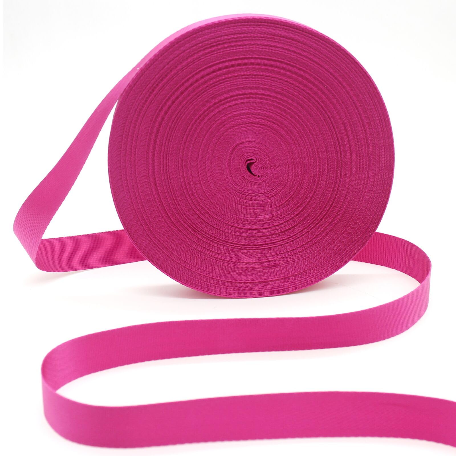 Rose 1 Inch Heavy Duty Nylon Webbing Straps 50Yds for Sewing