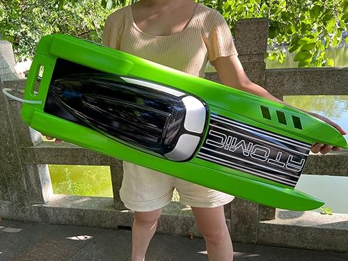 Ssccgym Professional Version Large Brushless RC Boat Speed Boat Anti-Roll Full Metal Upgrade Device 4S Battery 85kmh 33.5" inch 85cm for Adults Boys