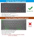 Saco Laptop Keyboard Protector Cover Compatible with 2024 Lenovo IdeaPad Pro 5, 83D2001GIN Series Built in AI 14 Inch Laptop - Transparent gallery image