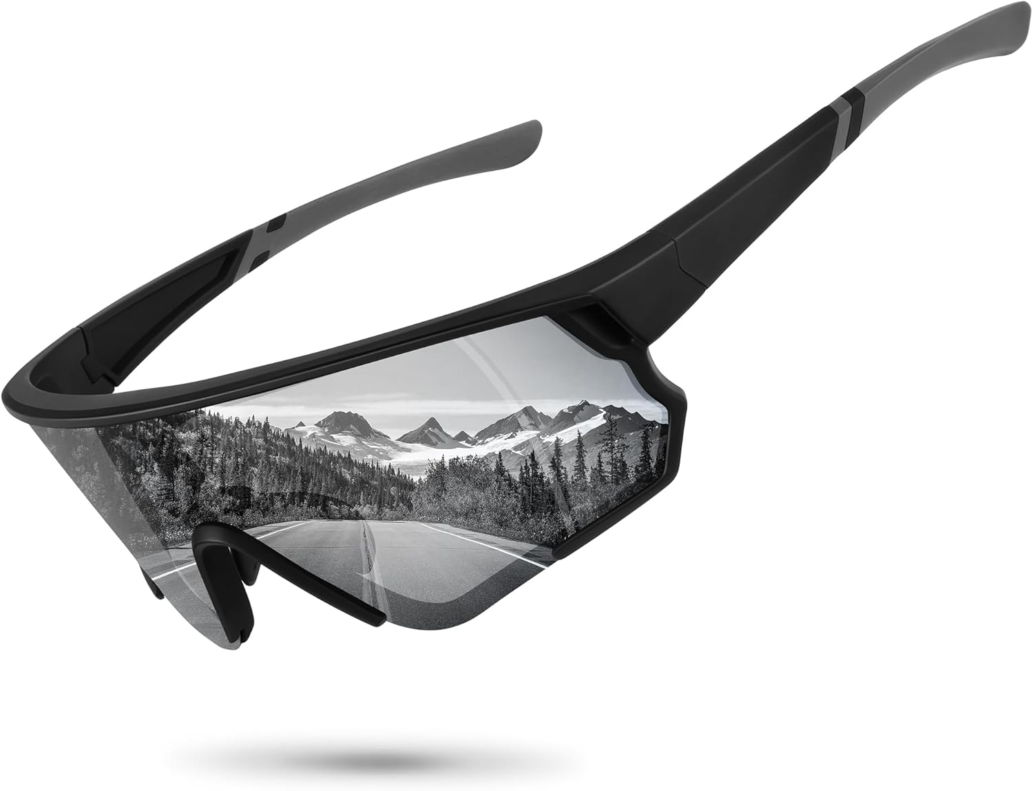 Ofwin Polarized Sports Sunglasses for Men Women UV Protection Cycling Bike Running Wrap Around Sun Glasses