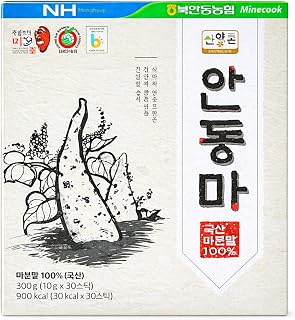 Minecook Korean Yam Stick Pouch, Single Ingredient for Quick meal, 250g (8.8 oz), 1 Pack