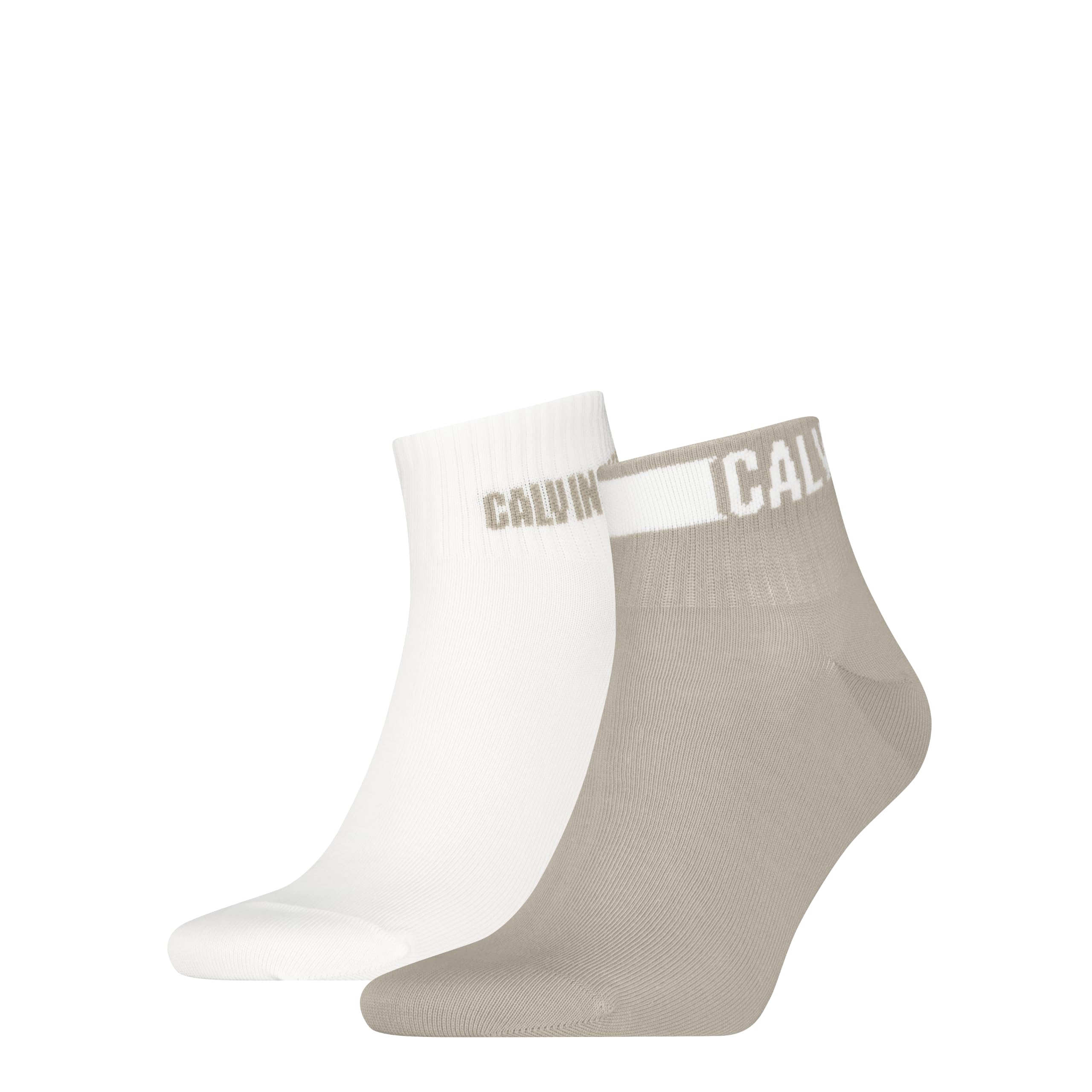 Calvin Klein Herren Beige Quarter Socks