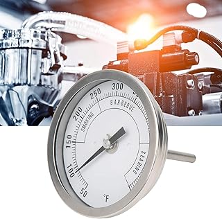 Topyond Thermometer 3in Adjustable NPT 1/2in Stainless Steel Pointer Thermometer for Barbecue Grill Oven 50-550? Dial Thermometers