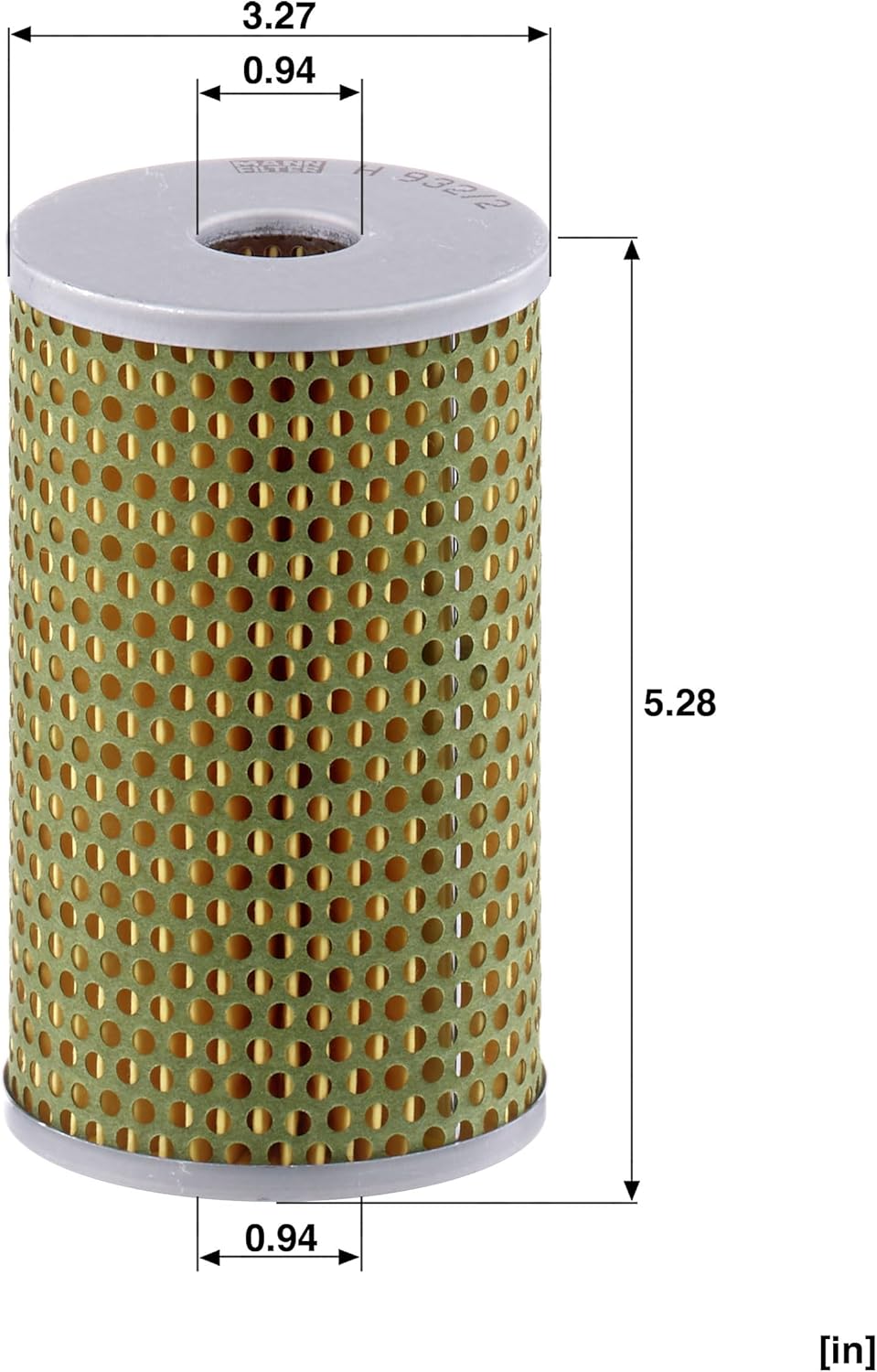 Mann Filter H932/2 Oil Filter Element