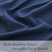 Vista 2 de Sábana bajera ajustable individual solamente – Microfibra premium 1800 súper suave y acogedora, resistente a las arrugas, la decoloración