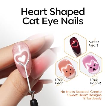 modelones Cat Eye Magnet Set, Cat Eye Gel Nail Polish Tools Nail Stuff Kit