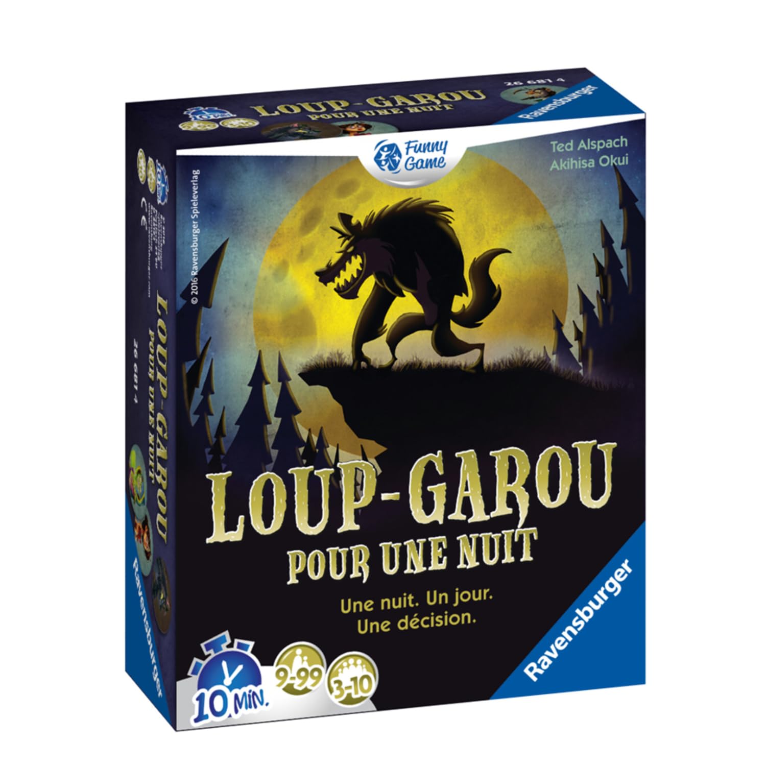 Ravensburger - Loup-Garou pour Une Nuit - Harry Potter - Mangemorts - Jeux de société - Jeu d'Ambiance - De 3 à 10 Joueurs à partir de 9 Ans - Mixte - 27354 - (Multilingue – Français Inclus