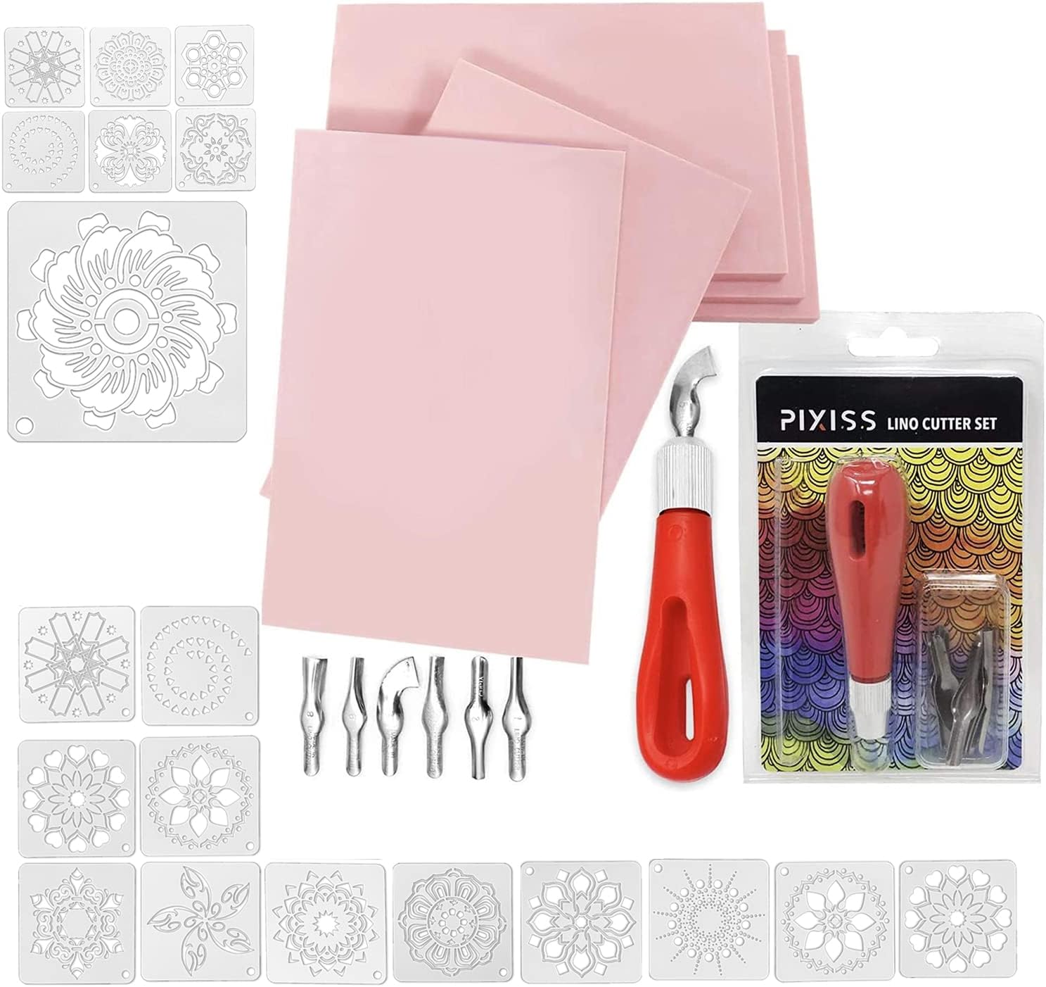 Rubber Block Stamp Carving Block Stamp Making Kit with