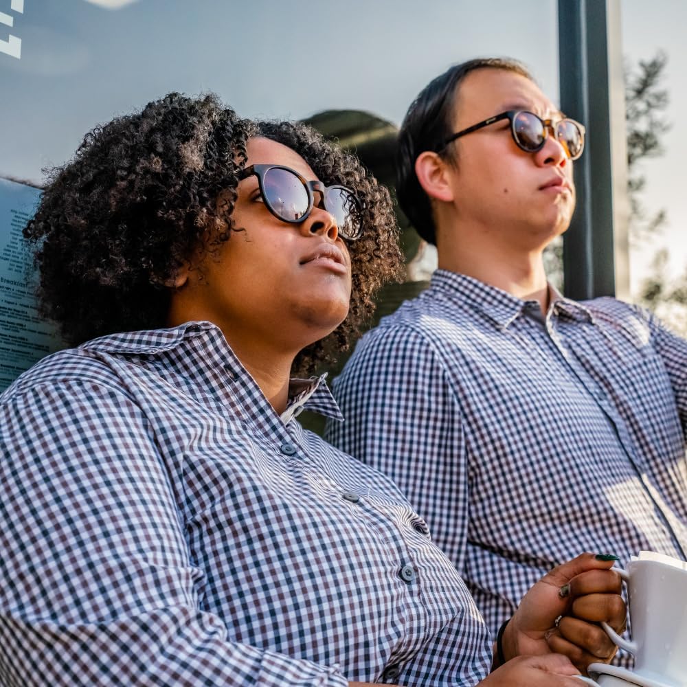 goodr Nine Dollar Pour Over Polarized Round Sunglasses, Small Sized (Circle G), Brown Translucent Frames with Brown Non-Reflective Glare Reducing Lens, UV400 Protection, No Slip, No Bounce - Image 8