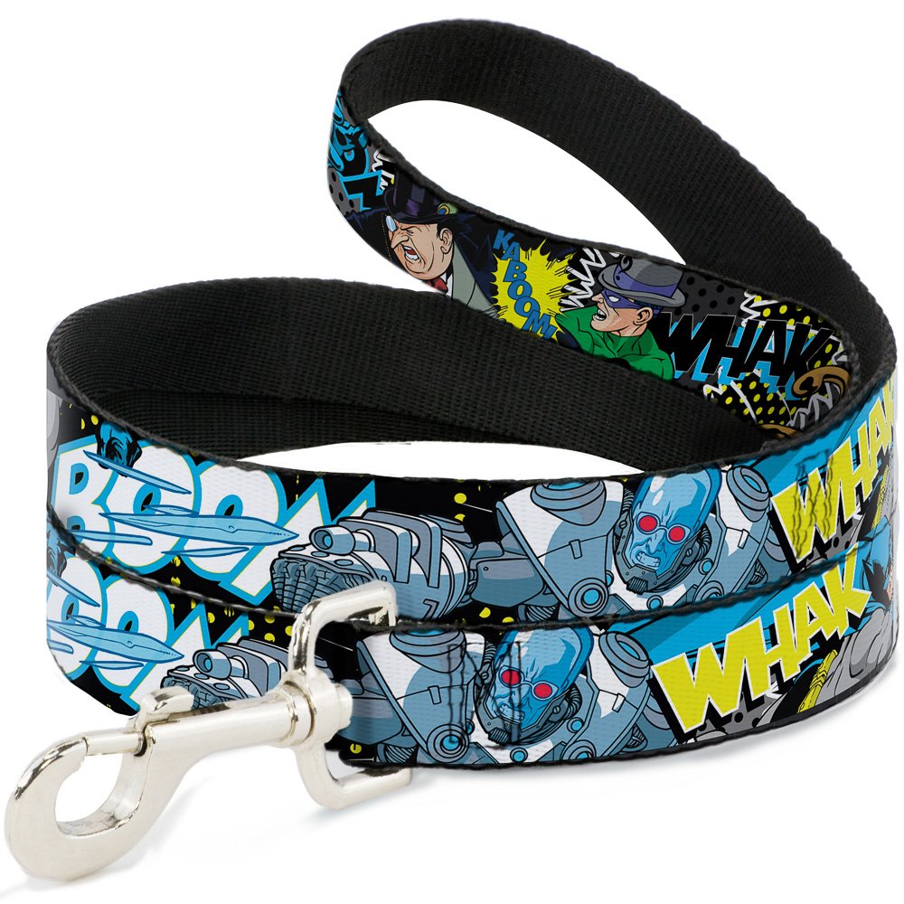 Laisse pour chien Batman Villains de 1 à 1,8 m de long et 3,8 cm de large pour grandes races