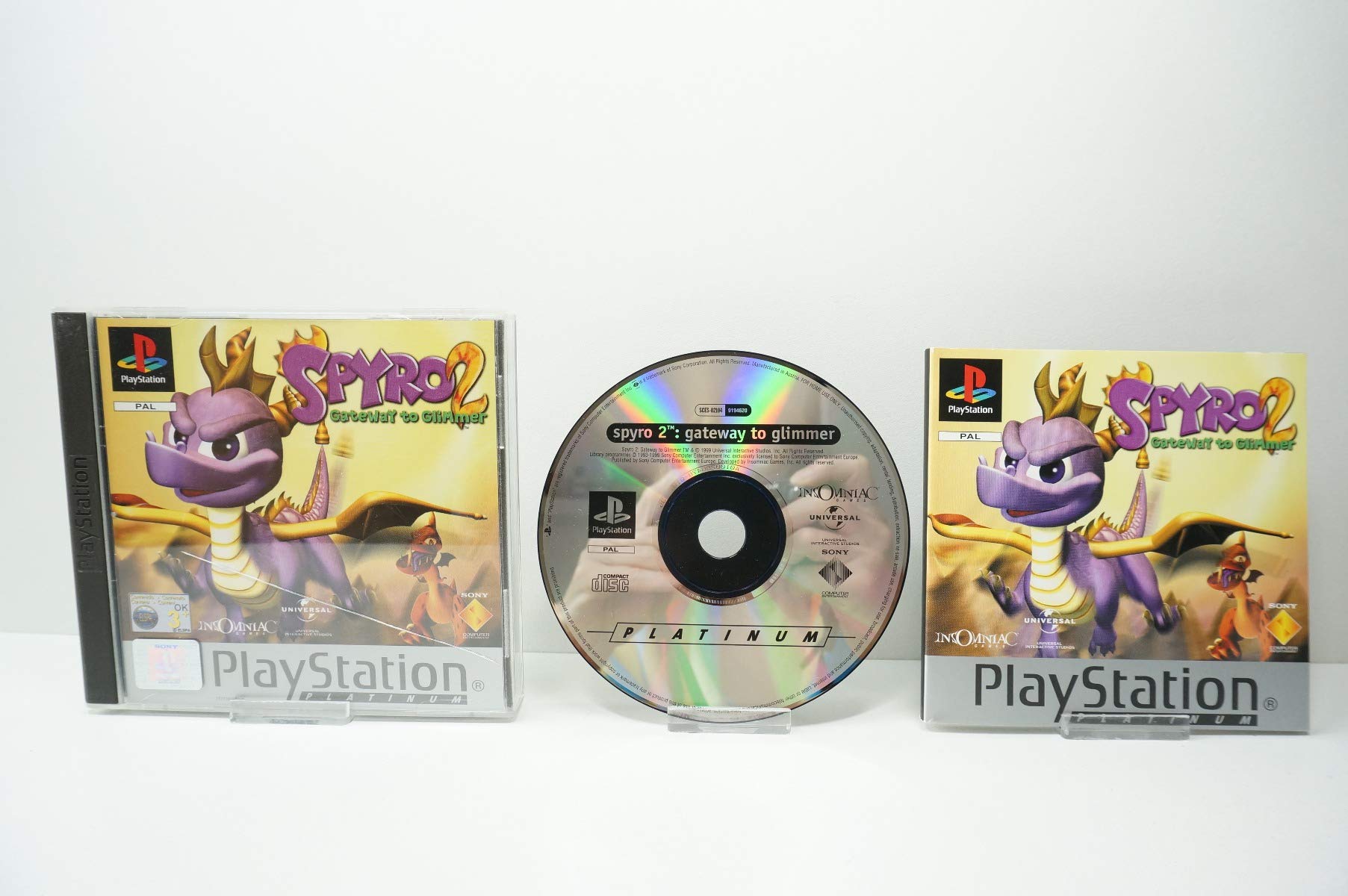Spyro 2 Gateway to Glimmer Sony Playstation 1 PS1 envoi rapide et suivi - Jeux vidéo