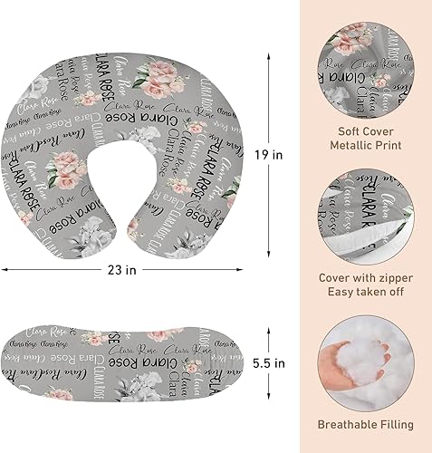 Miniatura 73 de Funda de almohada de lactancia para bebé, fundas suaves de lactancia con nombre, funda de almohada de lactancia materna para alimentación