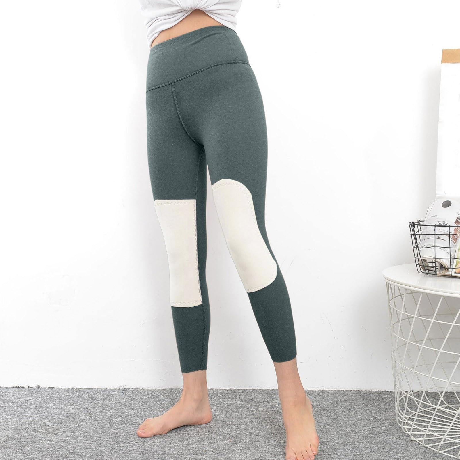 Leggings con Forro Polar para Mujer, Pantalones de Yoga de Cintura Alta, Pantalones de Entrenamiento para Gimnasio, Pantalones Suaves y cómodos