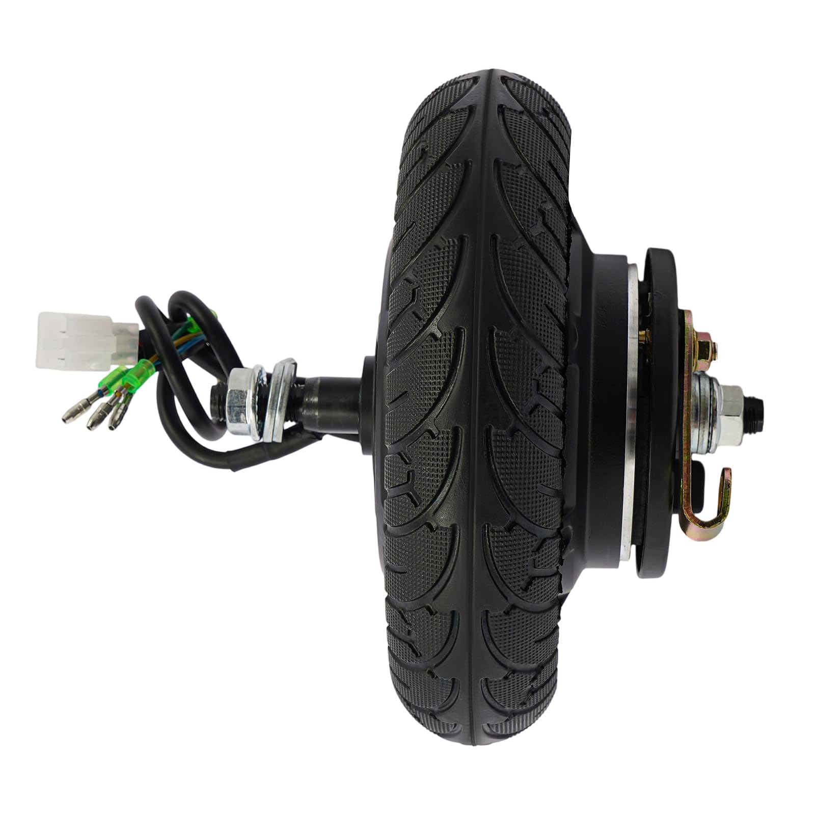 8 Zoll Reifen Nabenmotor Radmotor Umbaunabensatz mit Drei-Gang-Rückgasse, 350W, 24/36/48V DC, für DIY Elektroroller, kleine Skateboards, Go-Karts