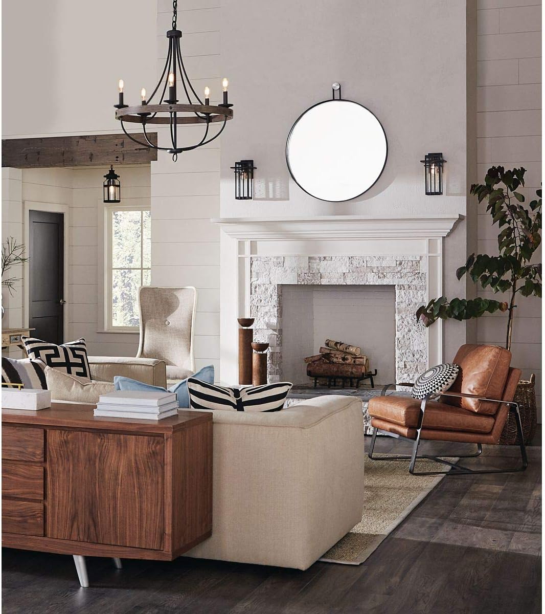 Progress Lighting Gulliver Collection 5-Light Coastal Chandelier Light Graphite,Black