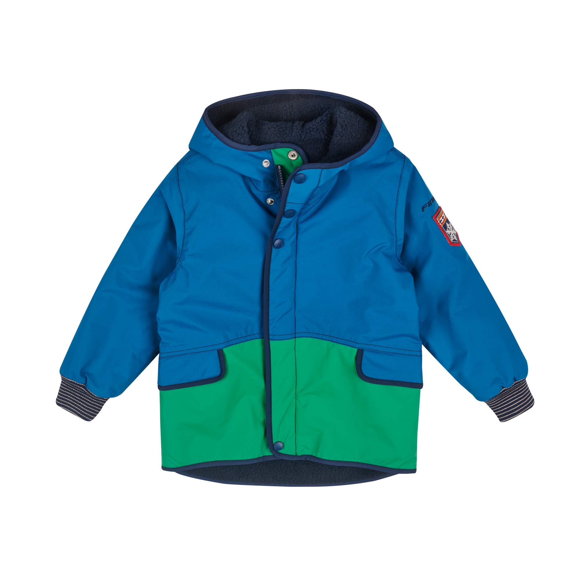 Finkid Pikku Mukka wendbarer Kinder Outdoor Winterparka mit Teddyfleece