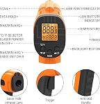 TempPro TP30 Thermomètre infrarouge, Thermomètre laser pour la cuisine, four à pizza, grigdle, moteur, HVAC, Gun de température avec émissivité réglable & Max Mesure -58°F ~1022°F (précédemment) ThermoPro)