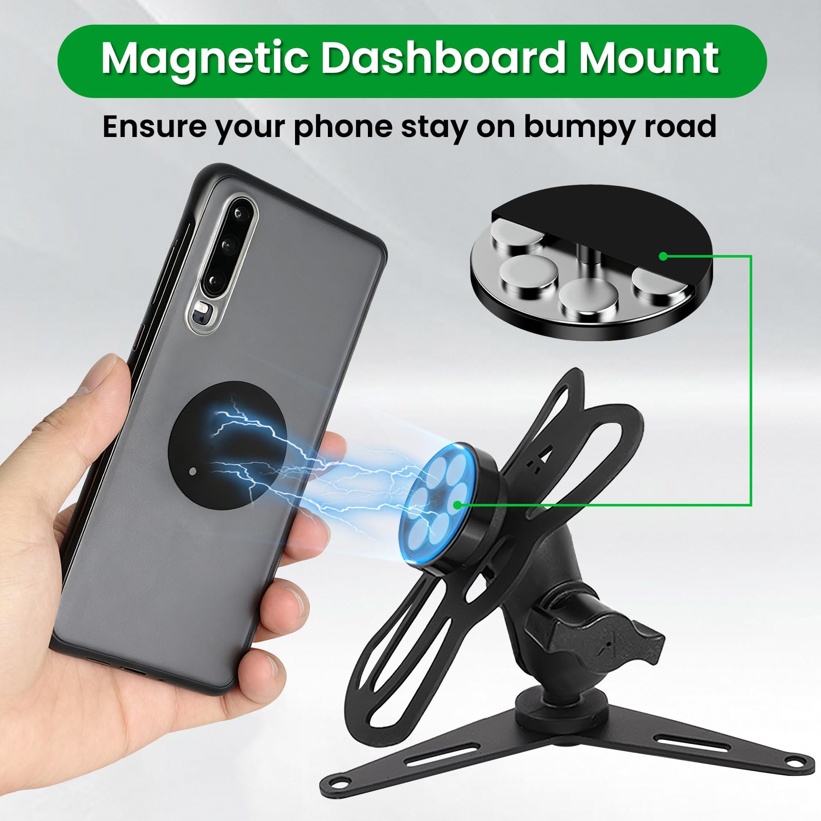 Amazon.com: GUAIMI Motorcycle Magnetic Phone Mount Holder Original