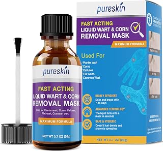 Pureskin Foot Corn removers for feet Extra Strength, Corn Removal for Toes, Liquid Corn treatment and Callus Remover