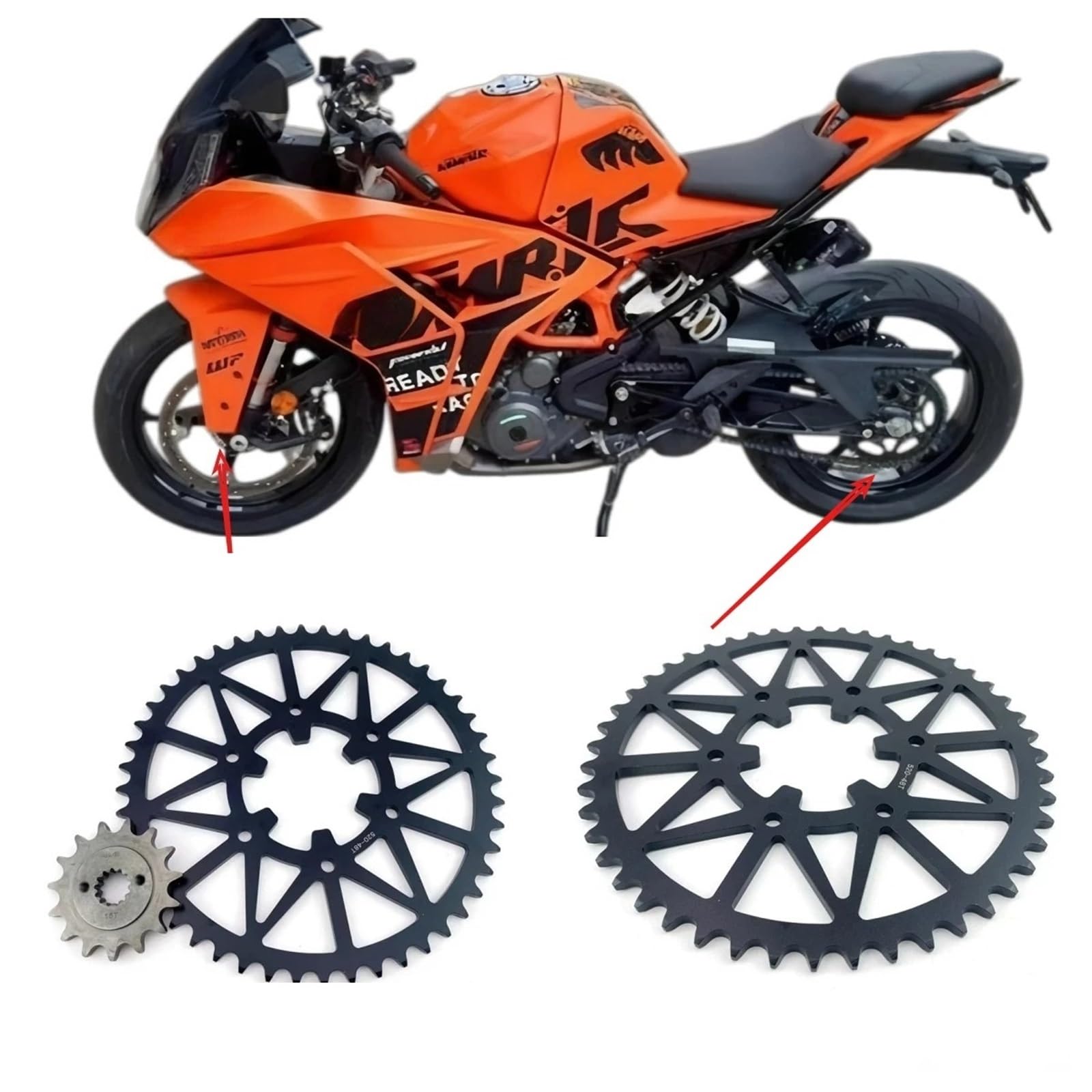 Zębatka motocyklowa Do Duke390 RC390 Duke 390