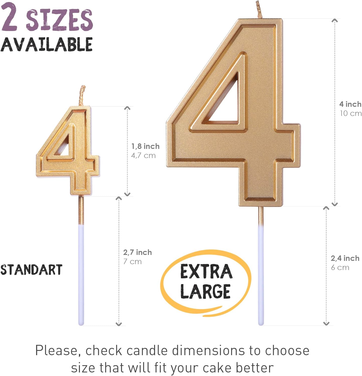 最大53 オフ Get Fresh ナンバー4 バースデーキャンドル 大きなゴールド数字の4キャンドル エレガントなゴールドの数字キャンドル 誕生日 結婚記念日 赤ちゃん4歳の誕生日ケーキキャンドル ゴールド4キャンドル Www Rubberdev Gov Lk