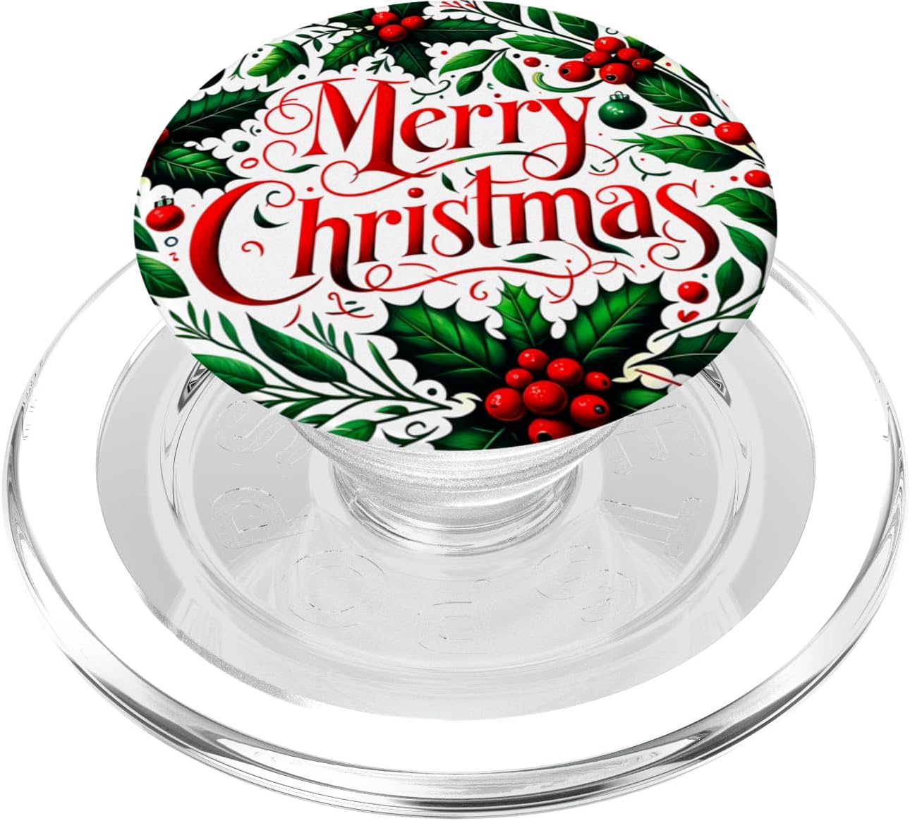 Merry Christmas Funny Quote for Xmas Lovers PopSockets MagSafe PopGrip for iPhone