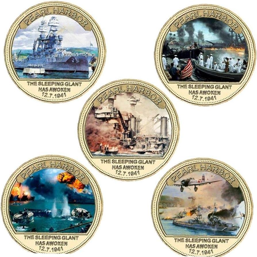 チャレンジ（米海軍） Amazon.co.jp: 真珠湾攻撃80周年 記念硬貨セット 米軍 チャレンジ