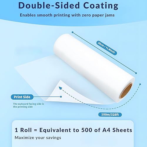 Miniatura 3 de NGOODIEZ Rollo de película de transferencia DTF  Película de transferencia de calor para impresión directa a la película, papel de transferencia de