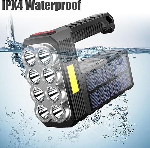 Miniatura 6 de Rechargeable LED Flashlights High Lumens 92000 Lumens Super Bright Flashlights High Powered Flash Light 3 Modes Zoomable Waterproof Tactical Flash