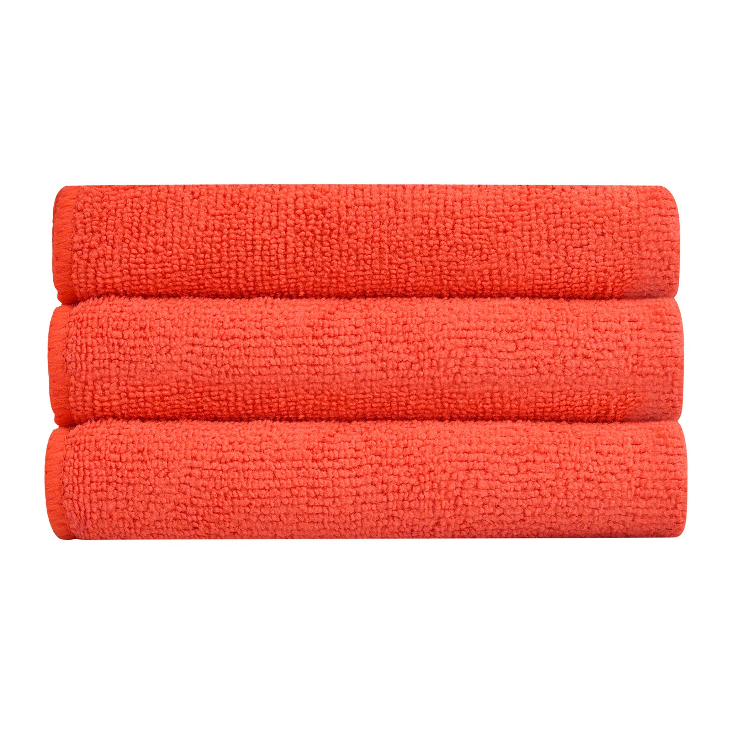 Bathla Micro Fiber Cleaning Cloth 340 GSM (Set of 3, Red)