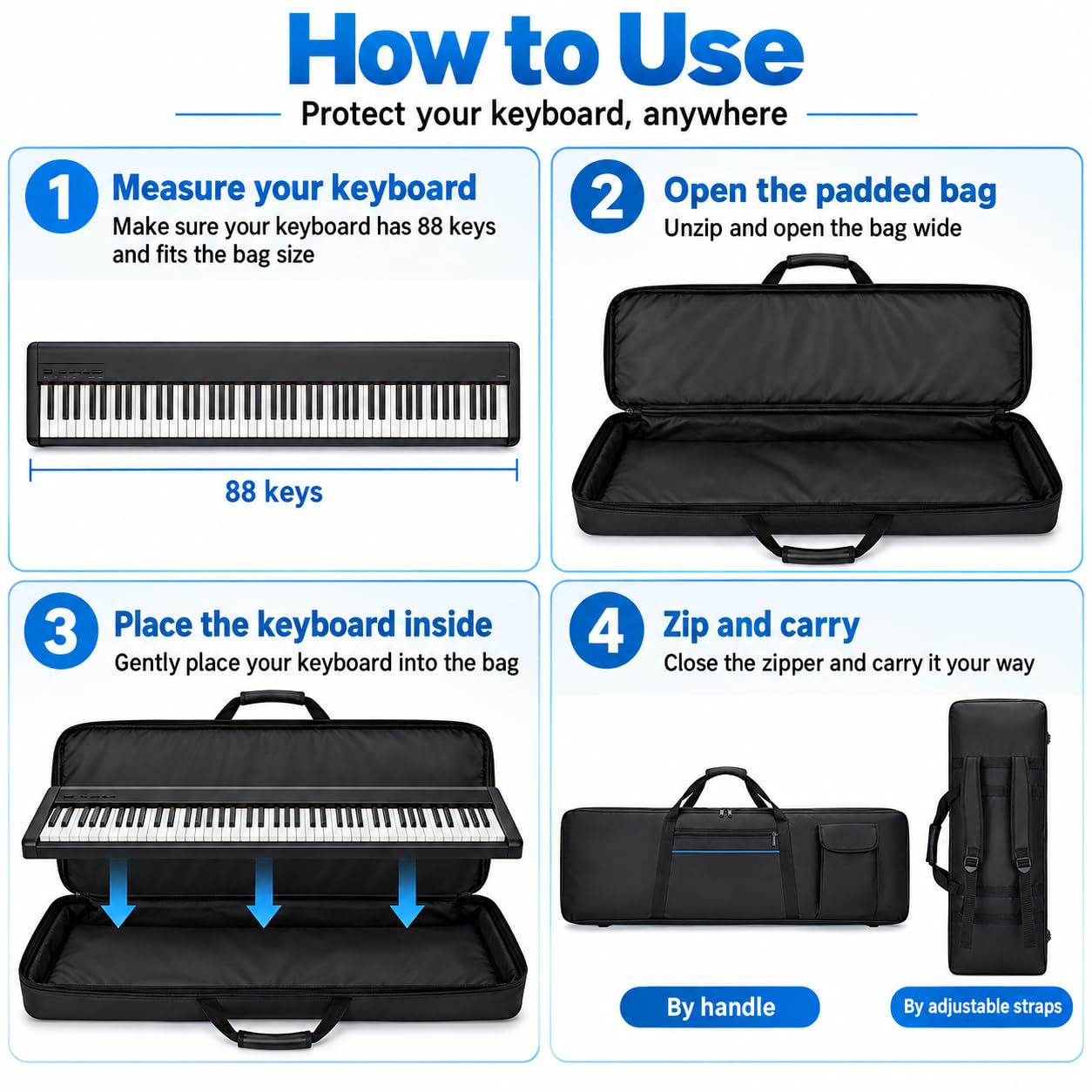 Piano Tasche 88 Tasten für Nord Stage 2 EX 88 2015-2017