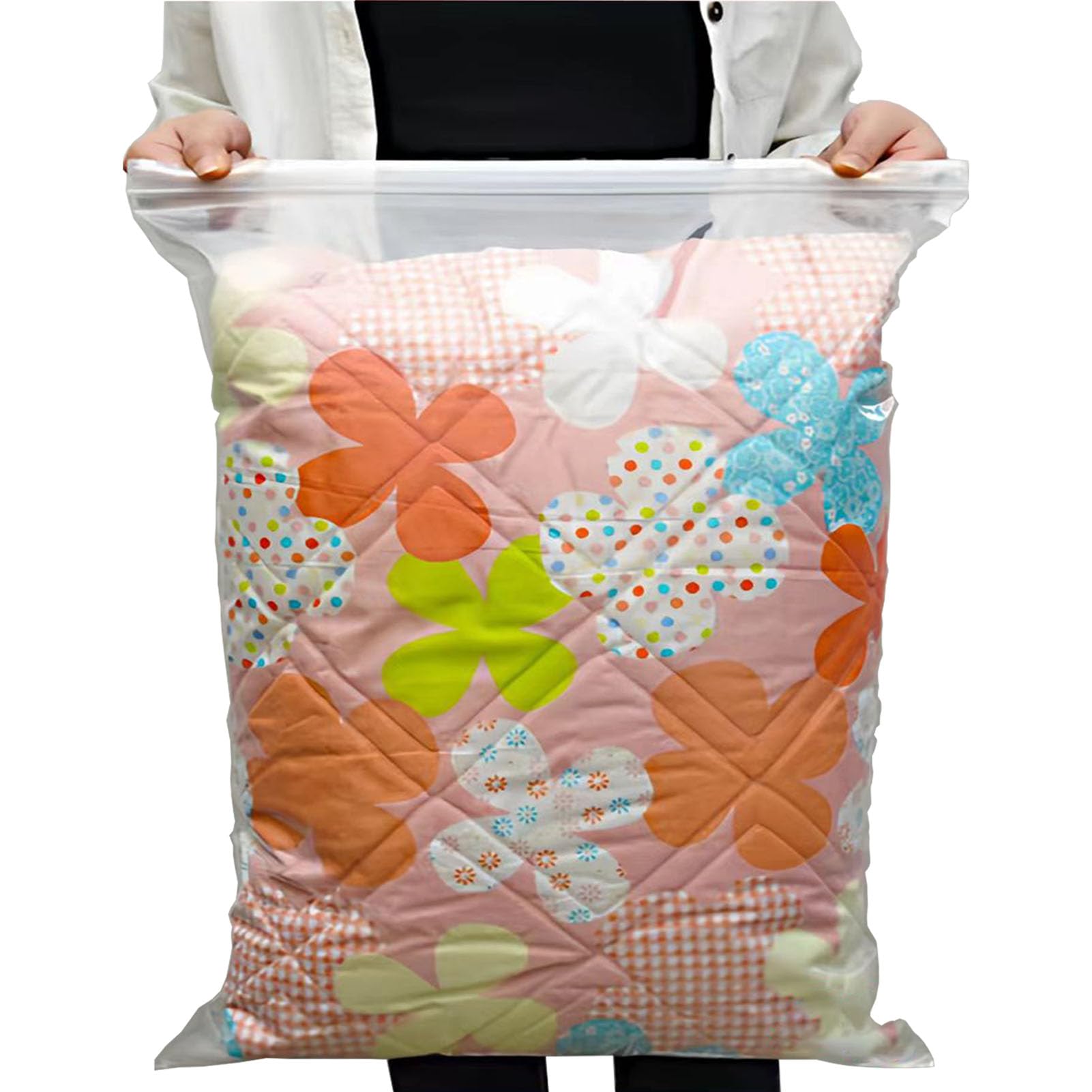 20 stuks ritssluiting tassen groot: TOATELU 40×60cm afsluitbare plastic zakken, herbruikbare reistas kleding tas, waterdichte plastic zakken voor kledingopslag handdoek cosmetica dekens
