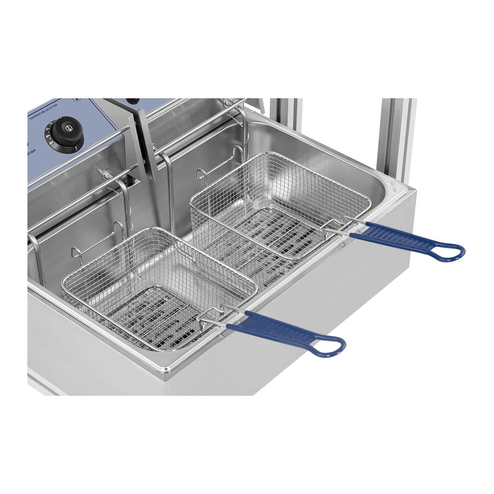 Royal Catering RC-CMM285 Machine À Churros Chichis Poussoir Presse Appareil Professionnel (3 litres, 5 douilles, Acier inoxydable, 2 x 2500 W)