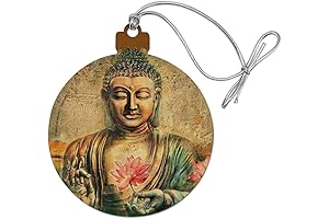 Buddha Pink Lotus Christmas Tree Holiday Ornament
