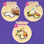 Skillmatics Aqua Puffs - 3D Art Kit, Princesses & Unicorns, Mess-Free Paint by Number Craft, DIY Color & Inflate Activity, Creative Gift for Girls & Boys Ages 4, 5, 6, 7, 8, 9, 10