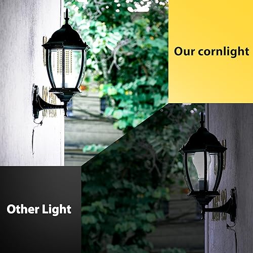 Miniatura 5 de Paquete de 4 bombillas LED de maíz de 120 W (equivalente a 1200 W), luz diurna de grado comercial 5000 K E26E39 15900LM lámpara LED de base Mogul